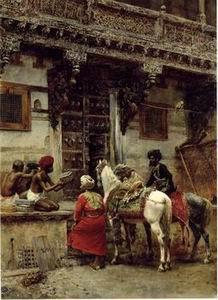 unknow artist Arab or Arabic people and life. Orientalism oil paintings 197